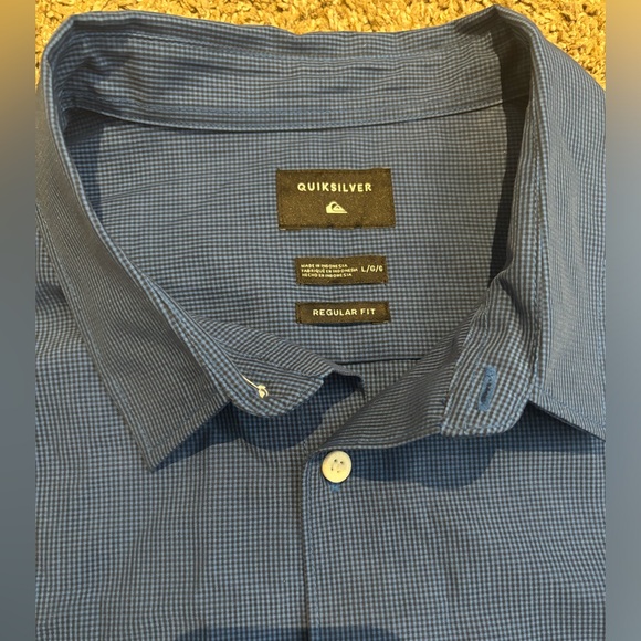 Quiksilver Dress Shirt Short Sleeve - Picture 2 of 2